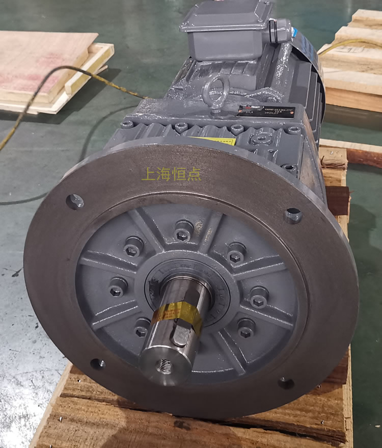 RF87減速機，立式安裝，輸入配電機，實物照片如下