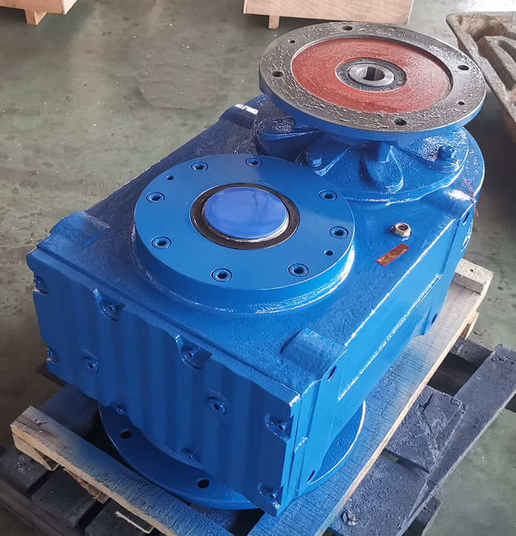 FAF107減速機 輸入配電機圓法蘭端蓋 輸出通孔+法蘭 -上海恒點