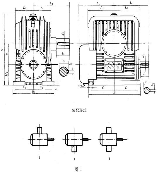 減速器的外形與結構尺寸